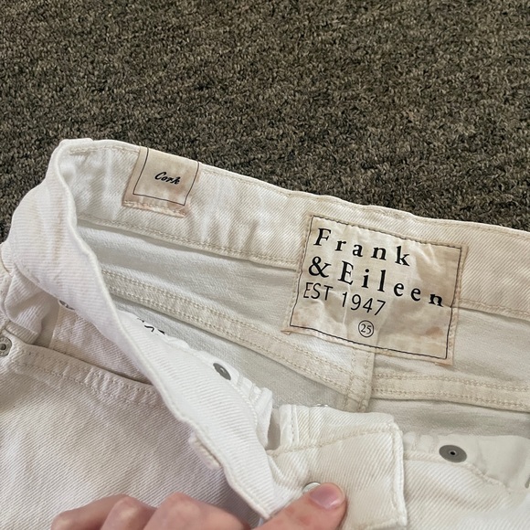 FRANK & EILEEN Jeans W 25 Cork Everyday Natural Button Fly Raw Hem - Picture 5 of 12